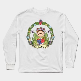 Cute Frida Long Sleeve T-Shirt